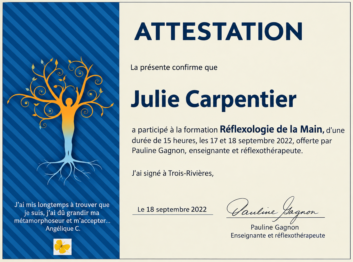 Réflexologie de la main